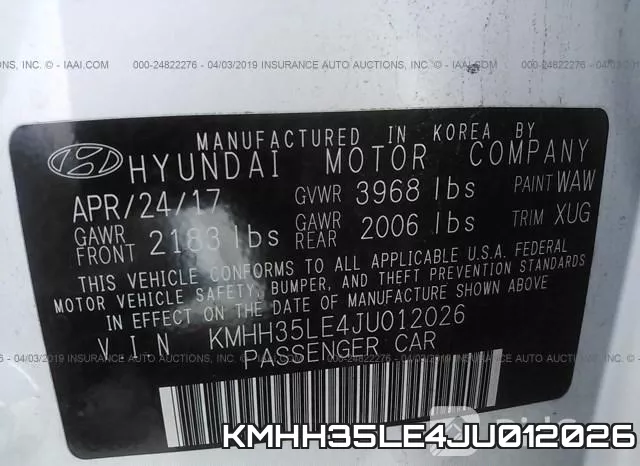 KMHH35LE4JU012026 фото 10