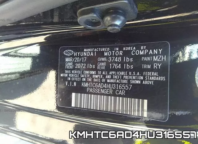 KMHTC6AD4HU316557 фото 10