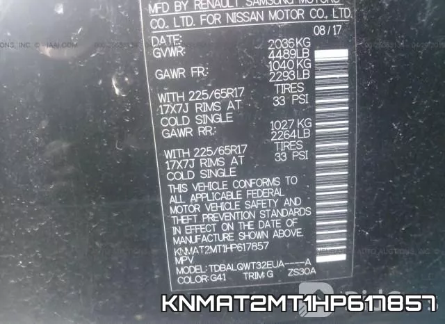 KNMAT2MT1HP617857 фото 10