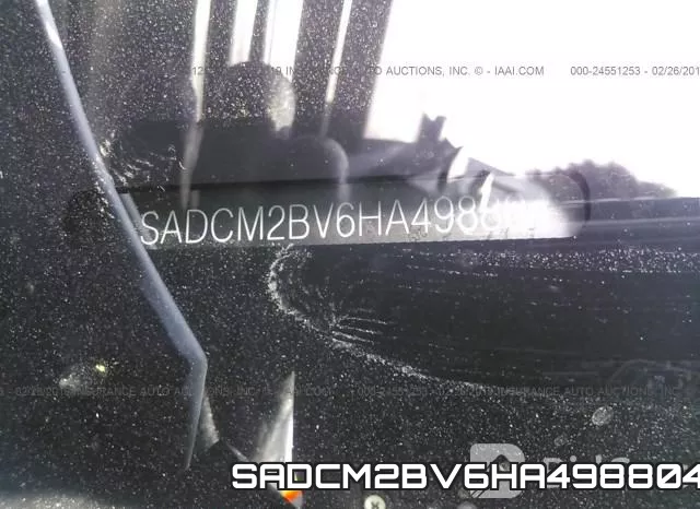 SADCM2BV6HA498804 фото 10