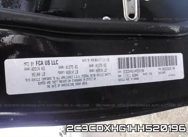 2C3CDXHG1HH520196 фото 10