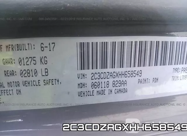 2C3CDZAGXHH658549 фото 10