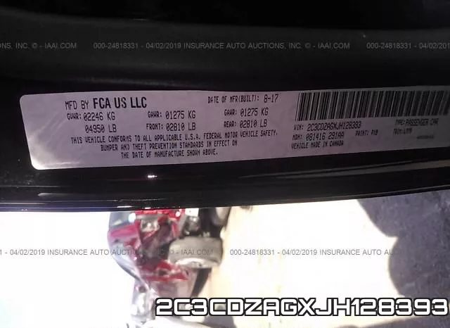 2C3CDZAGXJH128393 фото 10