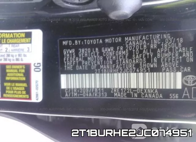 2T1BURHE2JC074951 фото 10