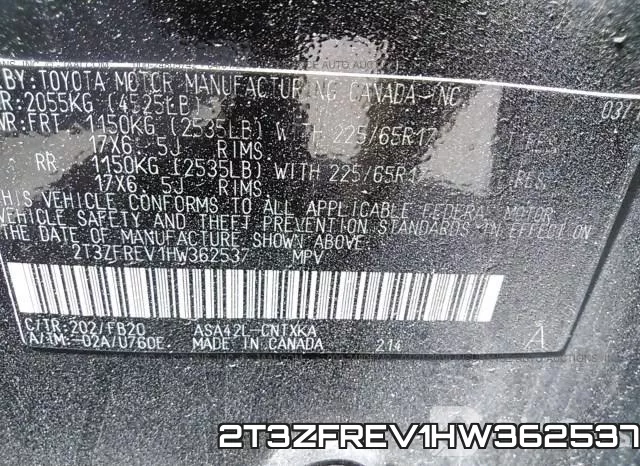 2T3ZFREV1HW362537 фото 10