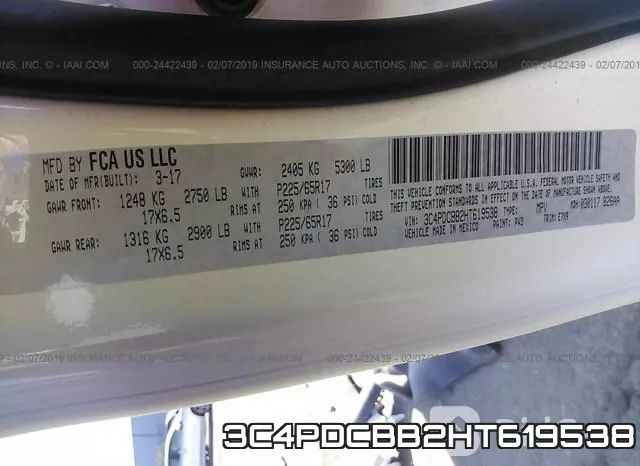 3C4PDCBB2HT619538 фото 10