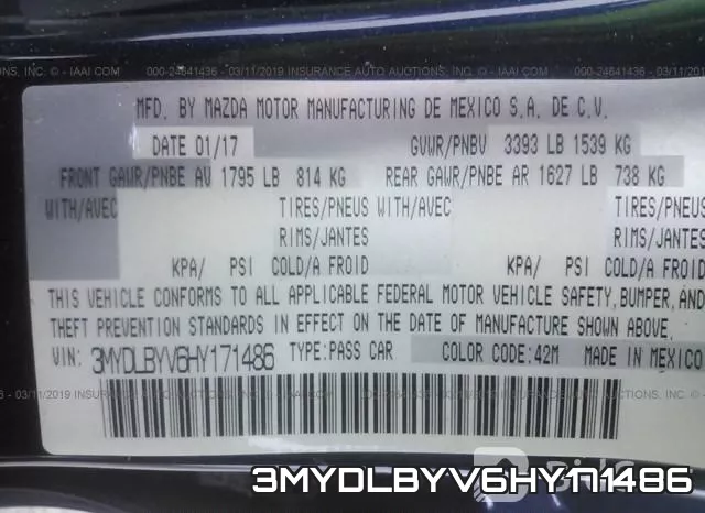 3MYDLBYV6HY171486 фото 10
