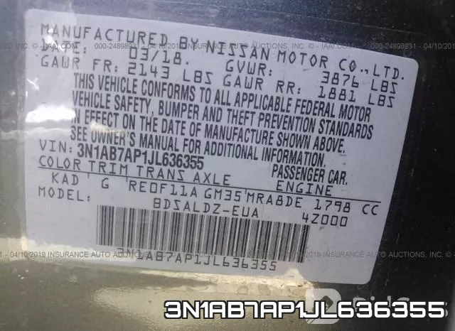 3N1AB7AP1JL636355 фото 10