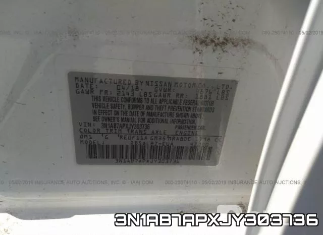 3N1AB7APXJY303736 фото 10
