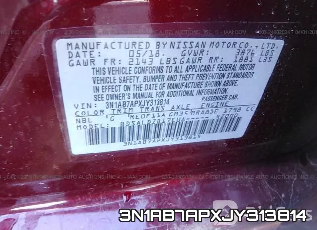 3N1AB7APXJY313814 фото 10
