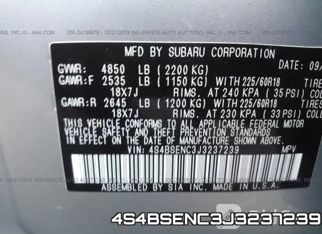 4S4BSENC3J3237239 фото 10