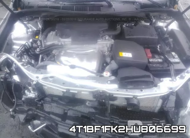 4T1BF1FK2HU806699 фото 2