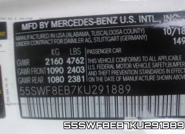 55SWF8EB7KU291889 фото 10