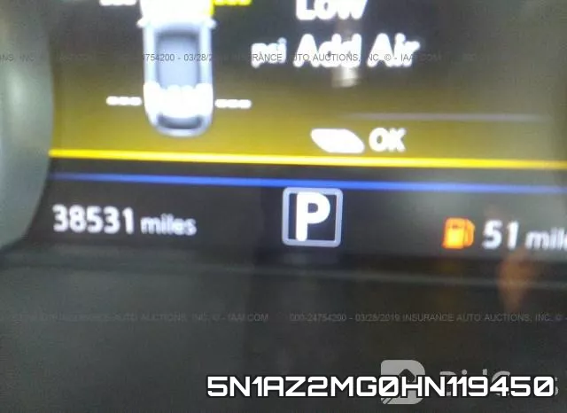 5N1AZ2MG0HN119450 фото 8