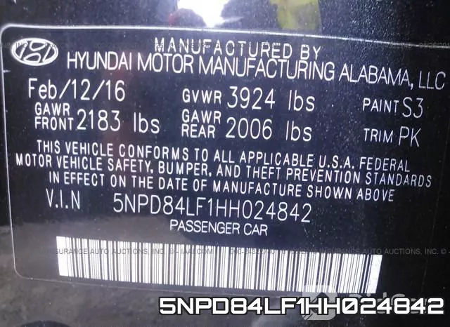 5NPD84LF1HH024842 фото 10