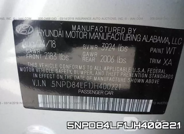 5NPD84LF1JH400221 фото 10