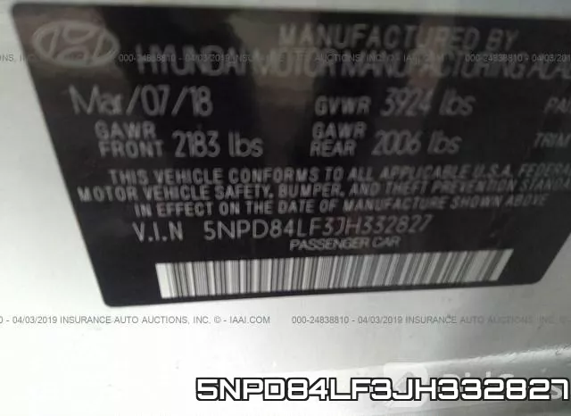 5NPD84LF3JH332827 фото 9