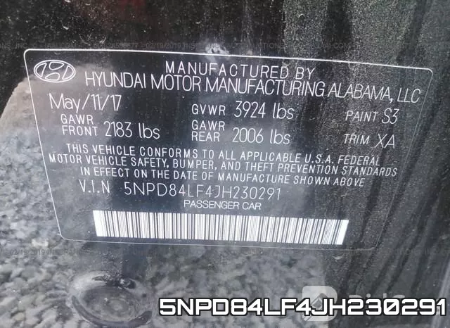 5NPD84LF4JH230291 фото 9
