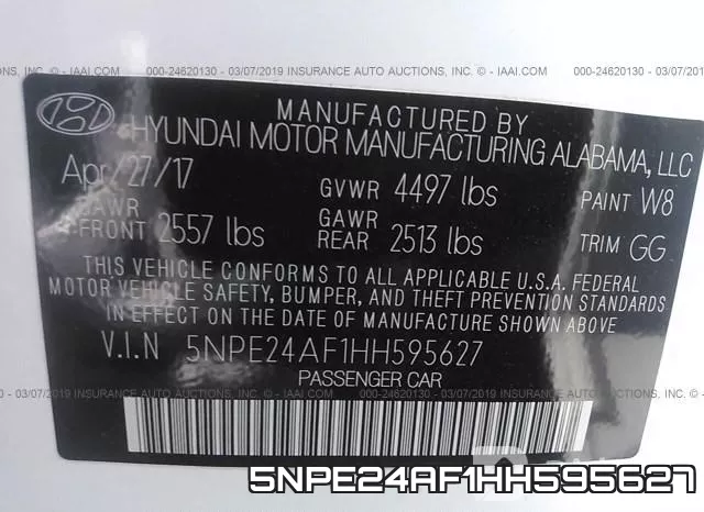 5NPE24AF1HH595627 фото 10