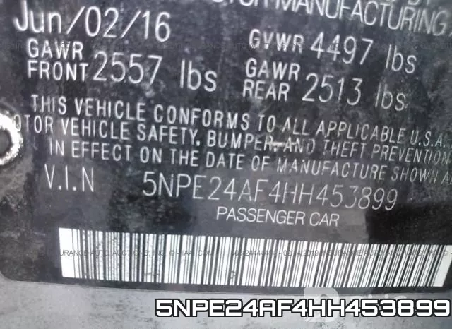 5NPE24AF4HH453899 фото 10