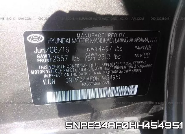 5NPE34AF0HH454951 фото 10