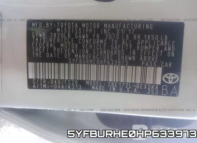 5YFBURHE0HP633973 фото 10