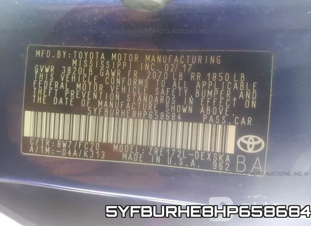5YFBURHE8HP658684 фото 10