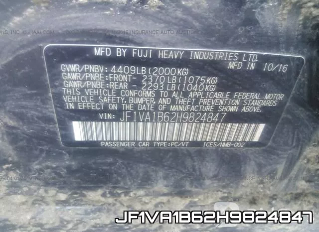 JF1VA1B62H9824847 фото 10