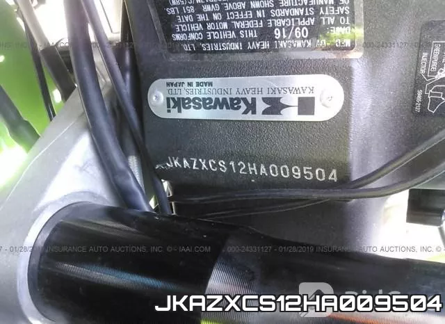 JKAZXCS12HA009504 фото 2
