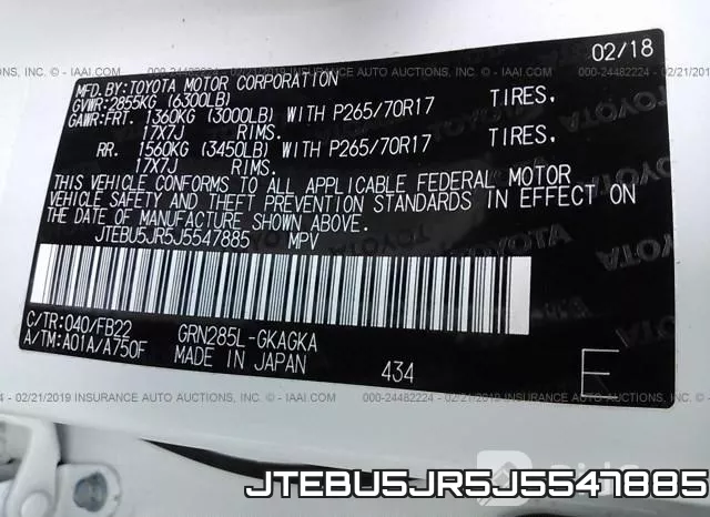 JTEBU5JR5J5547885 фото 10