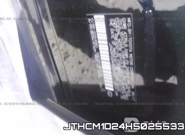 JTHCM1D24H5025533 фото 10