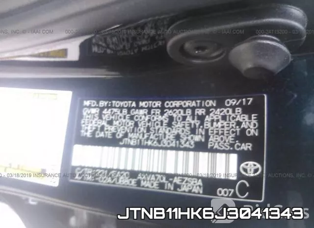 JTNB11HK6J3041343 фото 10