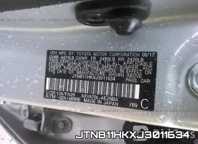 JTNB11HKXJ3011634 фото 10