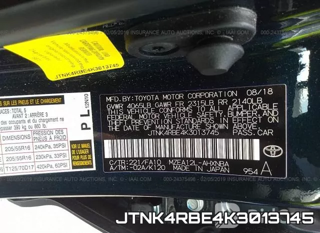 JTNK4RBE4K3013745 фото 10