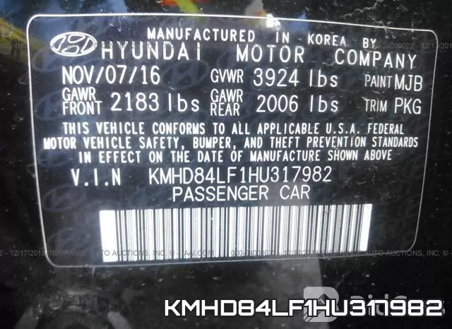 KMHD84LF1HU317982 фото 10