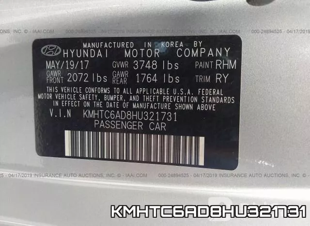 KMHTC6AD8HU321731 фото 10