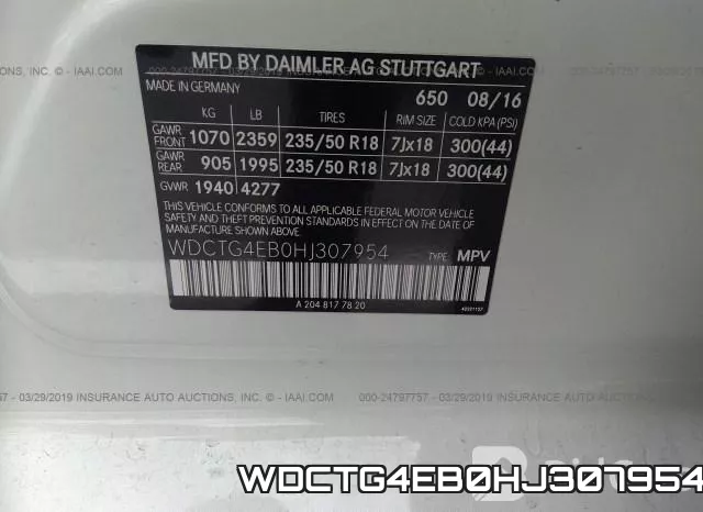 WDCTG4EB0HJ307954 фото 10