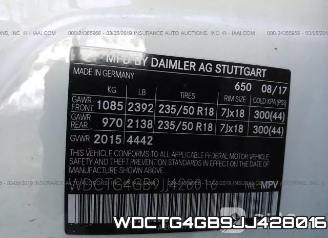 WDCTG4GB9JJ428016 фото 10