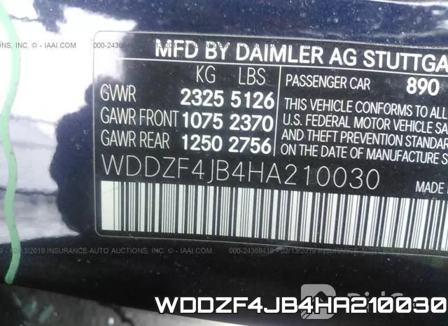 WDDZF4JB4HA210030 фото 10