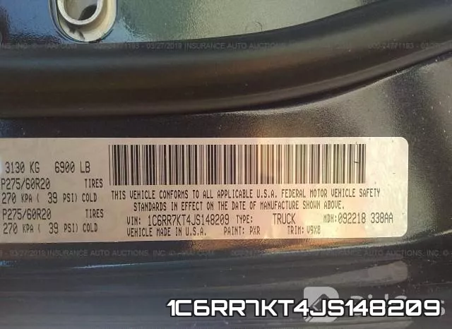 1C6RR7KT4JS148209 фото 10