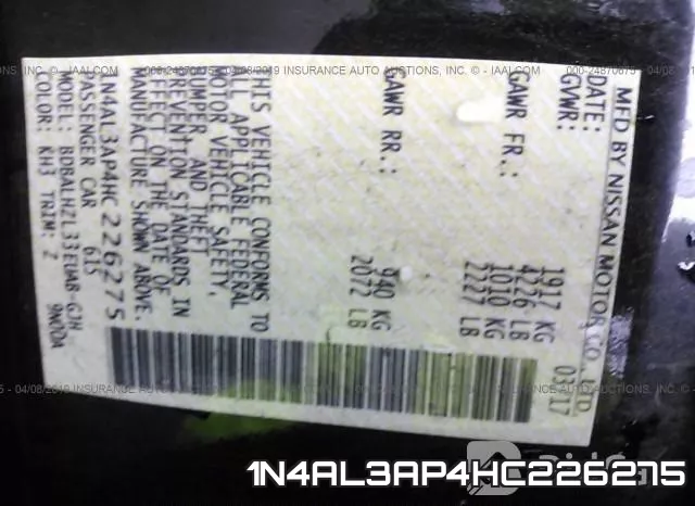 1N4AL3AP4HC226275 фото 10