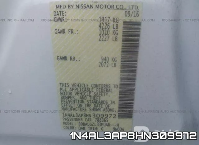 1N4AL3AP8HN309972 фото 10