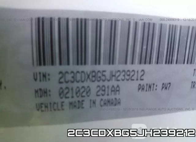 2C3CDXBG5JH239212 фото 10