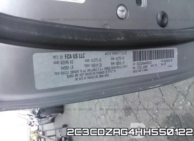 2C3CDZAG4HH550122 фото 10