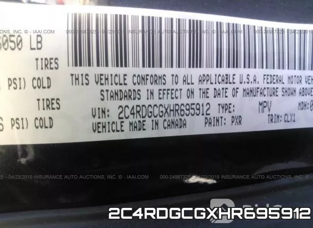 2C4RDGCGXHR695912 фото 10