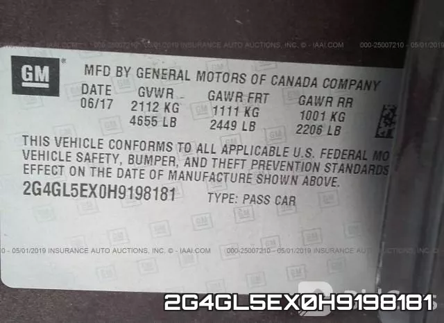 2G4GL5EX0H9198181 фото 9