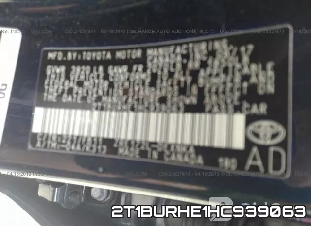 2T1BURHE1HC939063 фото 10