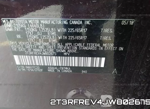 2T3RFREV4JW802675 фото 10