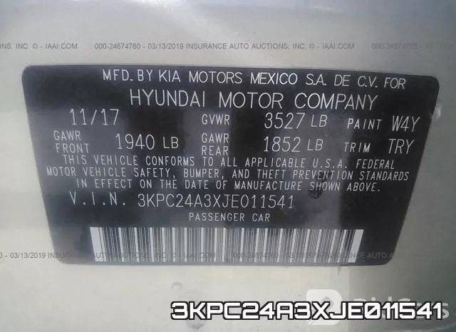3KPC24A3XJE011541 фото 10