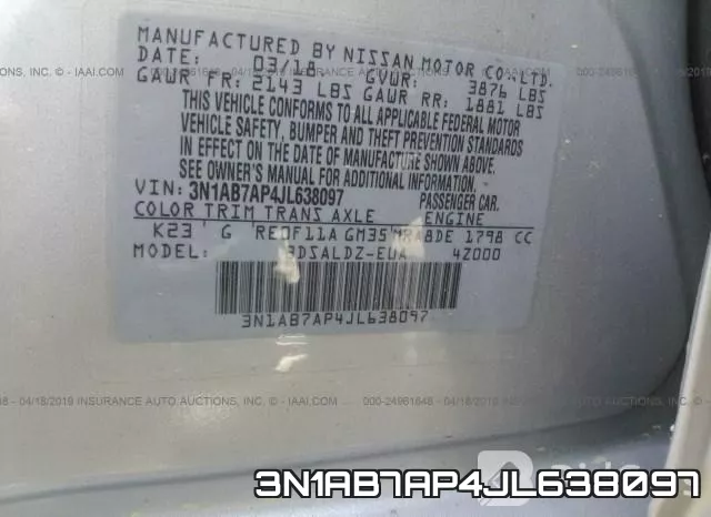 3N1AB7AP4JL638097 фото 10